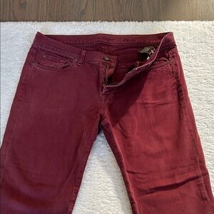 7 For All Mankind Slim Men's Jeans in Wine